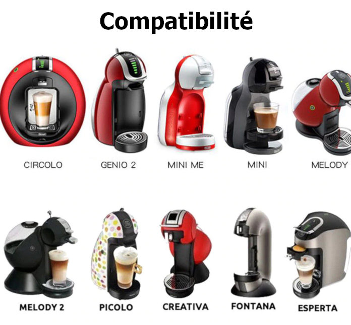 Capsule rechargeable compatible machine à café Dolce Gusto avec couver 